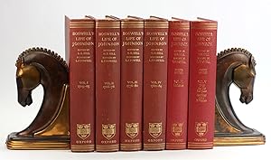 Seller image for BOSWELL   S LIFE OF JOHNSON [6 Volume Set. Mary Hyde Inscription] Together with Boswell's Journal of a Tour to the Hebrides and Johnson's Diary of a Journey into North Wales for sale by Arches Bookhouse