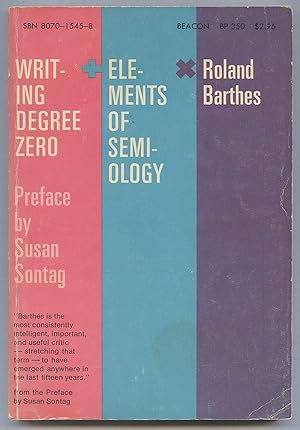 Seller image for Writing Degree Zero and Elements of Semiology for sale by Between the Covers-Rare Books, Inc. ABAA
