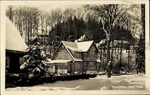 Bild des Verkufers fr Ansichtskarte / Postkarte Elend Oberharz am Brocken, Haus Fessel, Winteransicht zum Verkauf von akpool GmbH