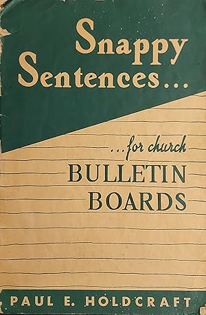 Seller image for Snappy Sentences For Church Bulletin Boards for sale by Mister-Seekers Bookstore