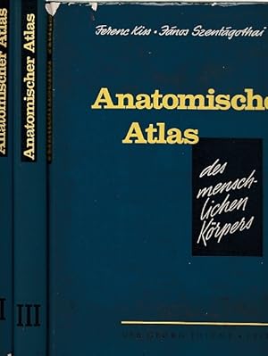 Imagen del vendedor de Anatomischer Atlas des menschlichen Krpers. 3 Bnde. Mit einer spearaten Anlage zu: Schemata der Leitungsbahnen des Menschen. a la venta por Antiquariat an der Nikolaikirche