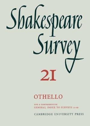 Seller image for Shakespeare Survey: Volume 21, Othello, with an Index to Surveys 11-20 (Shakespeare Survey, Series Number 21) for sale by WeBuyBooks