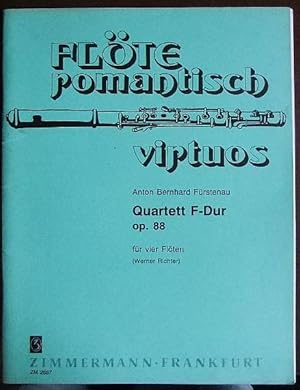 Bild des Verkufers fr Quartett F-Dur op. 88. fr vier Flten (Werner Richter). zum Verkauf von Antiquariat Blschke