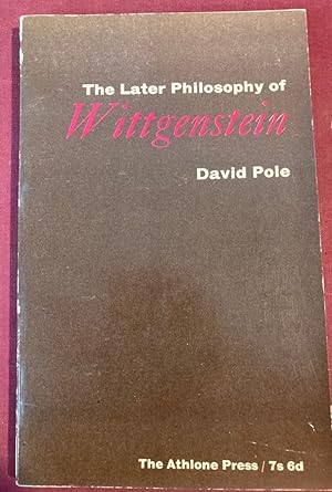 Bild des Verkufers fr The Later Philosophy of Wittgenstein: A Short Introduction with an Epilogue on John Wisdom. zum Verkauf von Plurabelle Books Ltd