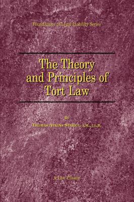 Image du vendeur pour The Theory and Principles of Tort Law (Paperback or Softback) mis en vente par BargainBookStores