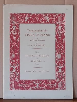 Sonata in G Minor for Viola and Pianoforte (by Watson Forbes and Alan Richardson)