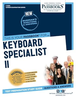 Imagen del vendedor de Keyboard Specialist II : Passbooks Study Guide a la venta por GreatBookPrices