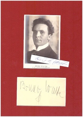 Imagen del vendedor de BRUNO WALTER (1876-1962) Dirigent, Generalmusikdirektor / german conductor a la venta por Herbst-Auktionen