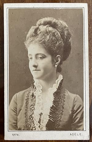 Patti, Adelina: Original carte-de-visite photograph