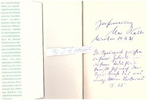 Seller image for MAX HALBE (1865-1944) deutscher Schriftsteller, Dichter for sale by Herbst-Auktionen