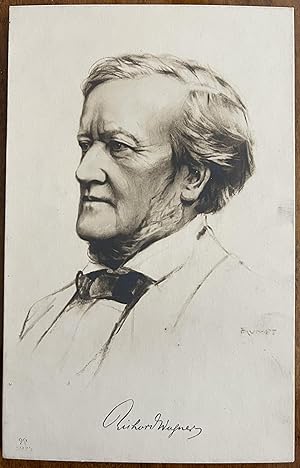 Wagner, Richard: Photo postcard after a painting
