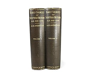 Early Sources of Scottish History A.D. 500 to 1286. No. 1 of only 16 sets, signed by Publisher.