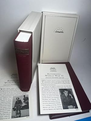 Seller image for REPORTING WORLD WAR II (TWO VOLUME BOXED SET COMPLETE) (LIBRARY OF AMERICA BOXED SET, VOLUME ONE: 1938-1944; VOLUME TWO: 1944-1946) for sale by Abound Book Company