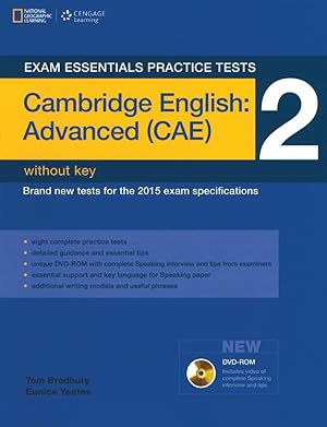 Bild des Verkufers fr Exam Essentials: Cambridge Advanced Practice Tests 2 W/O Key + DVD-ROM zum Verkauf von moluna