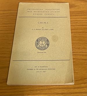 Image du vendeur pour Smithsonian Institution War Background Studies Number Twenty China mis en vente par BOOKS AND COMPANY LTD.