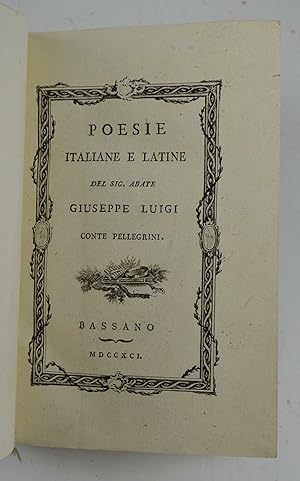 Bild des Verkufers fr Poesie italiane e latine& zum Verkauf von Studio Bibliografico Benacense