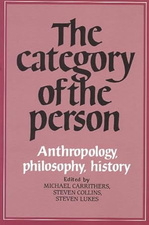 Immagine del venditore per Category of the Person : Anthropology, Philosophy, History venduto da GreatBookPrices