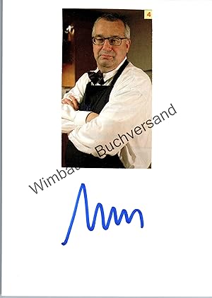 Image du vendeur pour Original Autogramm Rainer Sass NDR Koch /// Autogramm Autograph signiert signed signee mis en vente par Antiquariat im Kaiserviertel | Wimbauer Buchversand