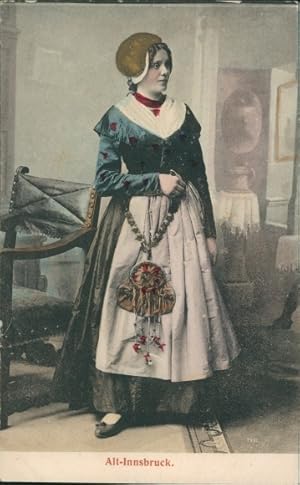 Ansichtskarte / Postkarte Innsbruck in Tirol, Frau in Volkstracht