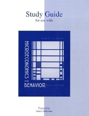 Bild des Verkufers fr Study Guide for Use with Microeconomics and Behavior zum Verkauf von WeBuyBooks
