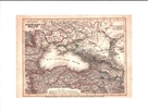 Küstenländer des Schwarzen Meeres 1850. Stahlstich mit Grenzkolorit. Entw. u. gez. v. Pr. Ltn. Re...