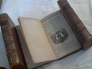 3 Vols ; Menagiana ou Les Bons Mots et Remarques Critiques, historiques, morales et d'érudition, ...