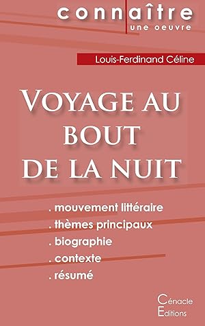 Seller image for Fiche de lecture Voyage au bout de la nuit de Louis-Ferdinand Cline (complte) for sale by moluna