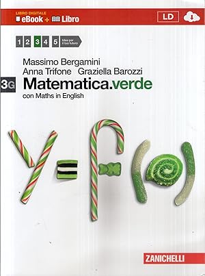 Imagen del vendedor de Matematica.verde. Con Maths in English. Vol. 3G. Per le Scuole superiori. Con espansione online a la venta por Usatopoli libriusatierari