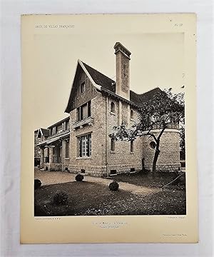 Imagen del vendedor de ANTIGUA FOTOTIPIA/ OLD PHOTOTYPIE: VILLA DE MME G.  VERSAILLES FAADE PRINCIPALE. GURITTE ARCHITECTE. 1927 a la venta por LIBRERA MAESTRO GOZALBO