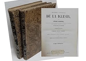 Imagen del vendedor de HISTORIA UNIVERSAL DE LA IGLESIA . JUAN ALZOG 1868 TOMOS 1 y 2 a la venta por Librera Maestro Gozalbo