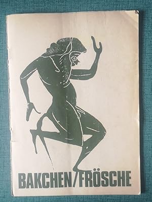 Bild des Verk�ufers f�r Programmheft EURIPIDES: Die Backchen / ARISTOPHANES: Die Fr�sche zum Verkauf von Homeless Books