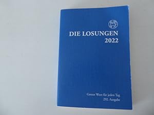 Imagen del vendedor de Die Losungen der Herrnhuter Brdergemeine fr das Jahr 2022. Gottes Wort fr jeden Tag 292. Ausgabe. TB a la venta por Deichkieker Bcherkiste