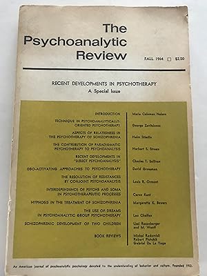 The Psychoanalytic Review- Fall 1964