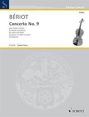 Image du vendeur pour Concerto pour violon n9 La mineur: No. 12. op. 104. violin and orchestra. Piano-chant. mis en vente par WeBuyBooks