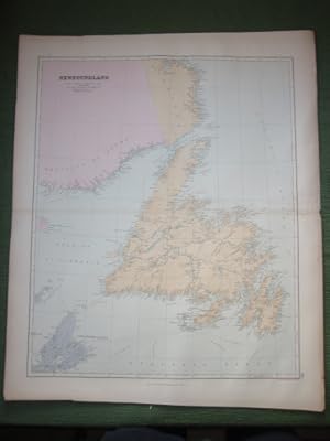 Newfoundland, showing also Province of Quebec, Labrador, Cape Breton Island, gulf of Saint Lawren...