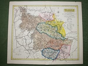 North Riding of Yorkshire [showing] 'Places of Meeting of Foxhounds',also Reference to the Wapent...