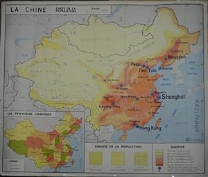L' U.R.S.S. Carte de la Population [and] La Chine, Carte de la Population, Tableau No. 15 and 16,...