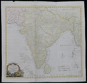 New Map of Indostan or East Indies agreeable to the latest Authorities By T. Kitchin Geogr. Hydro...