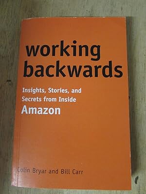 Seller image for WORKING BACKWARDS for sale by Happyfish Books