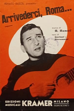 Image du vendeur pour Spartiti - Arrivederci, Roma per Canto, Mandolino o Fisarmonica - 1956 mis en vente par Chartaland