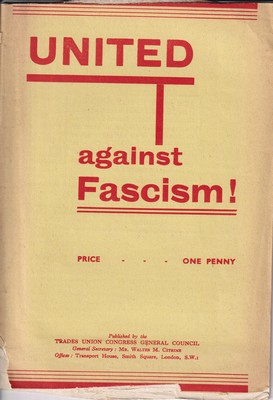 Bild des Verkufers fr United against fascism! zum Verkauf von Kennys Bookshop and Art Galleries Ltd.