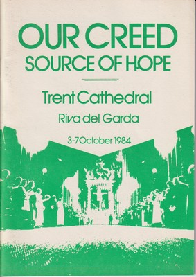 Imagen del vendedor de Our Creed. Source of Hope. An account of the third European Ecumenical Encounter between the Conference of European Churches and the Council of European Bishops Conferences with the official text of the study paper approved at that meeting. a la venta por Kennys Bookstore