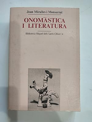 Imagen del vendedor de Onomstica i Literatura. a la venta por TURCLUB LLIBRES I OBRES