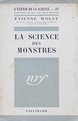 Image du vendeur pour La science des monstres mis en vente par Bouquinerie L'Ivre Livre