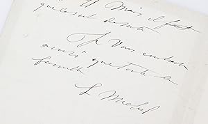 Lettre autographe signée adressée à Lucien Barrois : "Chauvière et d'autres amis communs vous pri...