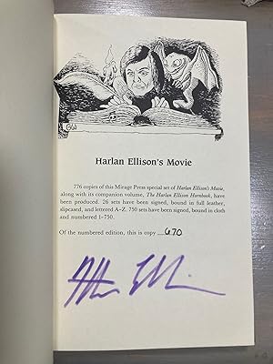 Seller image for The Harlan Ellison Hornbook and Harlan Ellison's Movie: An Original Screenplay for sale by biblioboy