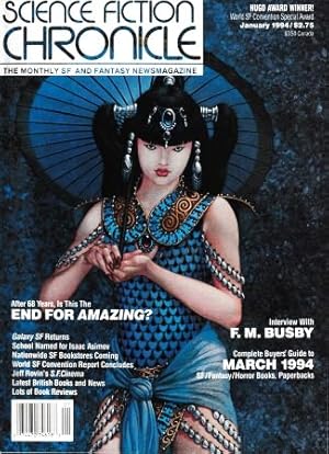 Bild des Verkufers fr Science Fiction Chronicle: #169 - Vol 15 No 3 / January 1994 zum Verkauf von bbs