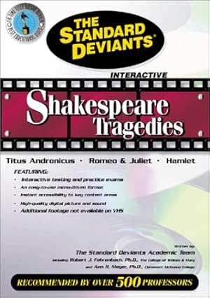 Imagen del vendedor de The Standard Deviants - Shakespeare Tragedies - Titus Andronicus, Romeo & Juliet, Hamlet [DVD] a la venta por Reliant Bookstore