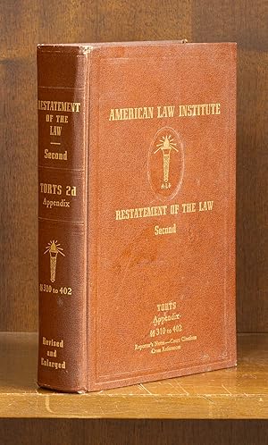 Immagine del venditore per Restatement of the Law Torts 2d Appendix 310-402, through 1963 venduto da The Lawbook Exchange, Ltd., ABAA  ILAB