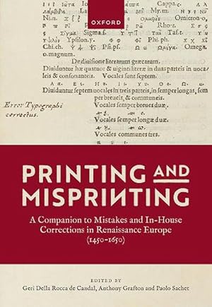 Image du vendeur pour Printing and Misprinting (Hardcover) mis en vente par Grand Eagle Retail